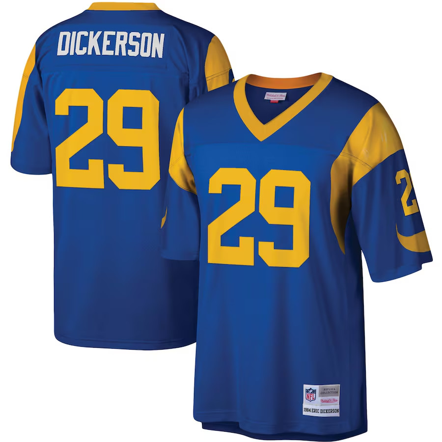 Men's#29 Eric Dickerson Royal Legacy Replica Jersey - Fully Stitched