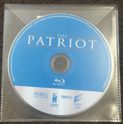 Neu The Patriot (2000) - Blu-Ray Disc Nur IN Klar Plastik Umschlag/Kein Case