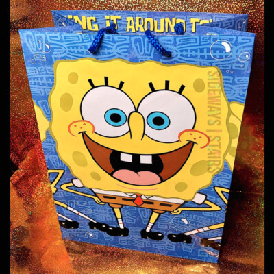 2001 SPONGEBOB SQUAREPANTS GIFT BAG Bring It Around Town bubble