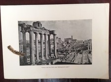 1899,antique print, ROME and her ruin