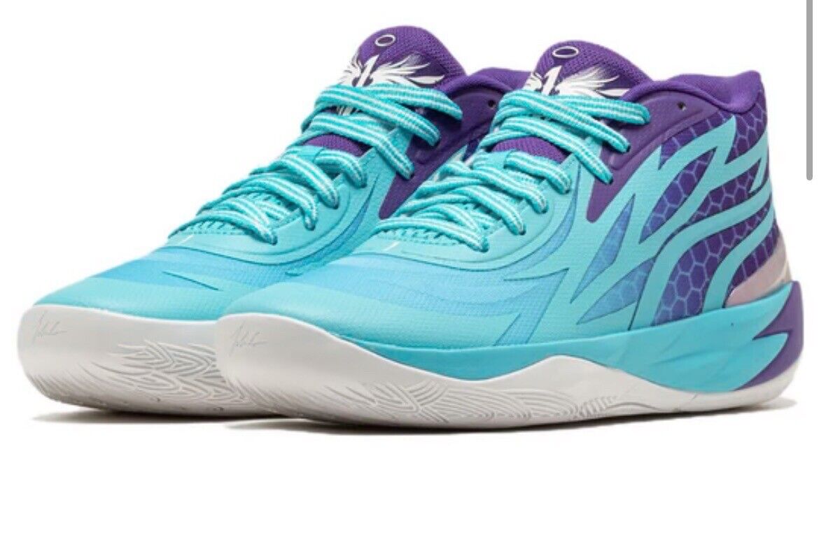 Puma MB.02 Mens Sz 11 Blue Purple Mid Queen City Melo Ball Puma MB.02 Mens Sz 11 Blue Purple Mid Queen City Melo Ball