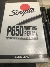 Scripto Writing Pencil ultra thin automatic Pencils - 10 P650 0.5 mm - 2 Missing