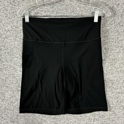 Athleta Women''s Size Medium Black Nylon Elation 8'' Activewear Shorts