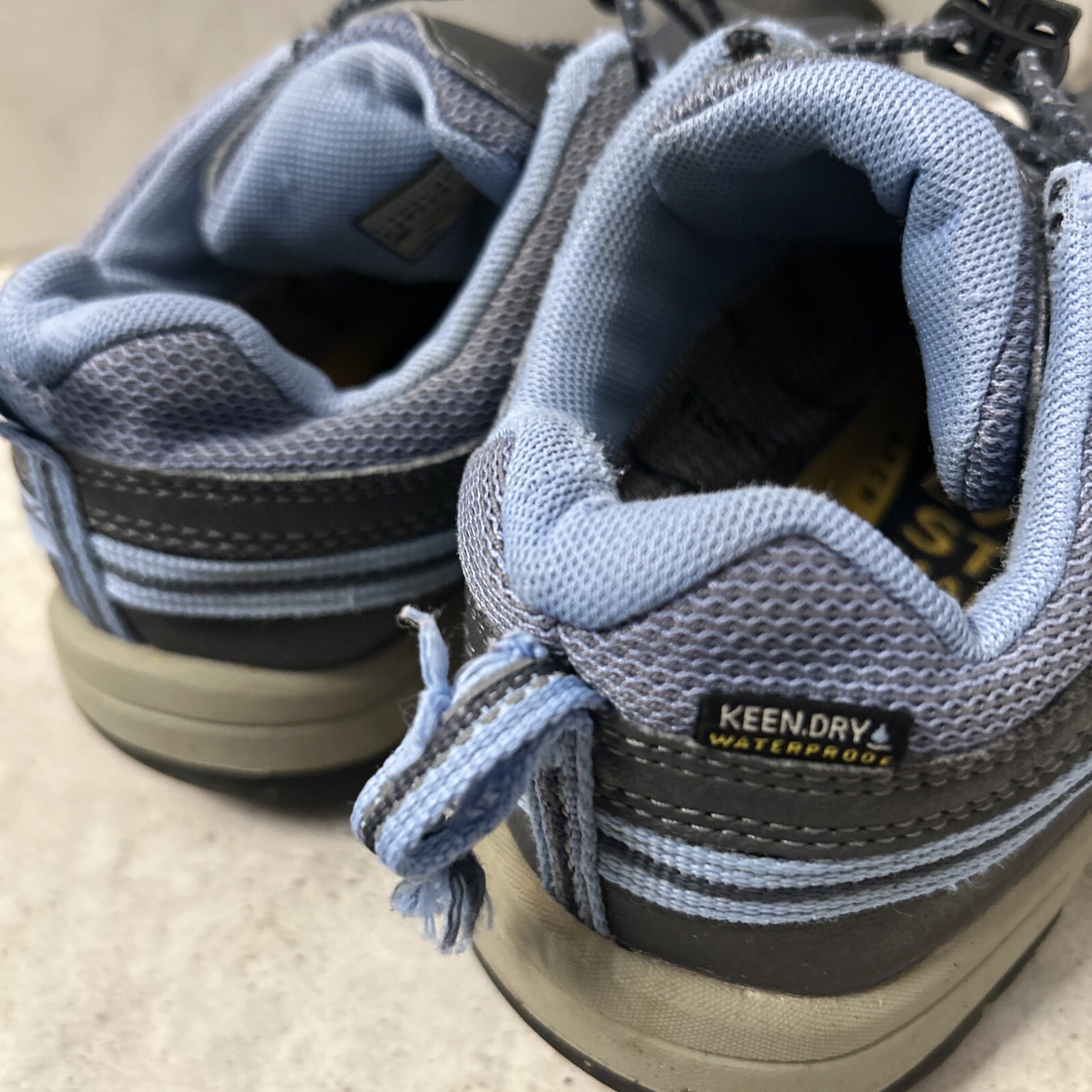 Scarpe da trekking Keen Targhee basse impermeabili per ragazzi blu taglia 4