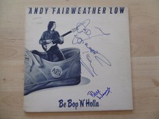 Andy Fairweather Low Weaver Autogramm signed LP-Cover "& Be Bop `N´Holla" Vinyl