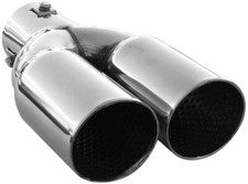 Auspuffblende Endrohr Edelstahl Doppel Für Citroen C2 C3 Picasso C4 C5 C6 C8