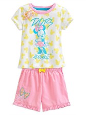  Disney Minnie Mouse "Dots Adorable" Short Sleep PJ for Girls - Size 4 and 7/8
