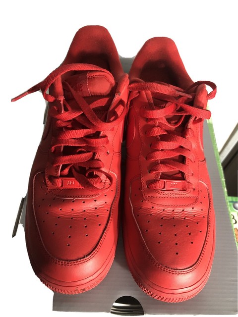 Size 10.5 - Nike Air Force 1 Low '07 LV8 Triple Red for sale online | eBay