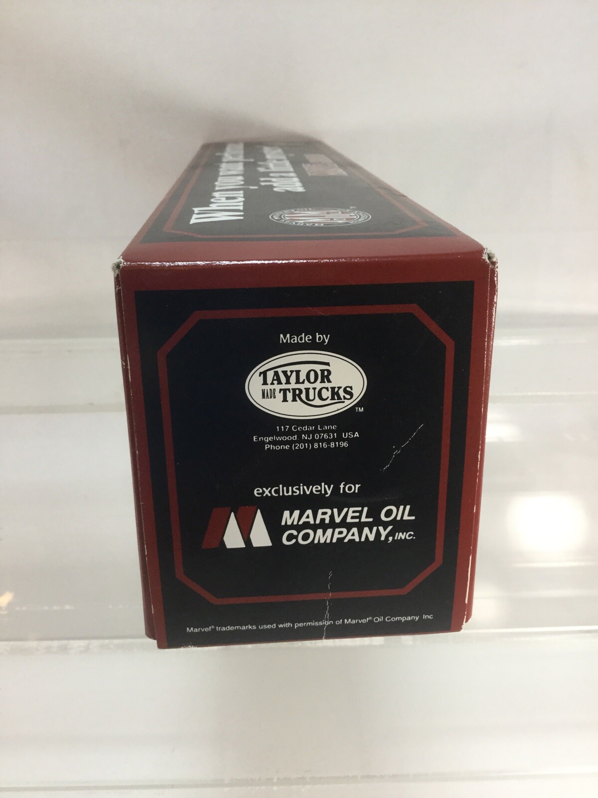 Taylor Trucks Marvel Mystery Oil Toy Semi Truck NIB