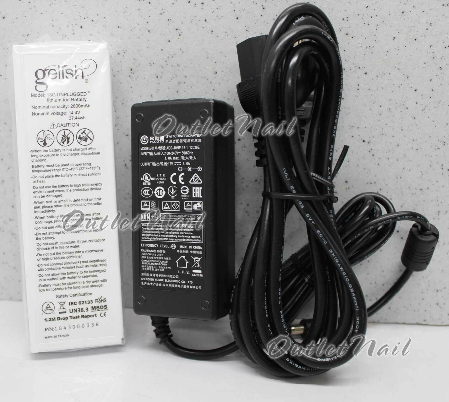 GELISH HARMONY 18G UNPLUGGED Mobile LED Gel Light Lamp BATTERY Dryer UK