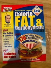 2004 Calorie King Calorie, Fat  Carbohydrate Counter slight warp 
