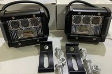 Coppia Fari SUPPLEMENTARE PROFONDITA  12V 24V 24w Led Cree  Completi Di Staffa