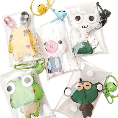Handmade Leather Keychains Cute Animal Keychains Unique DIY Keyring