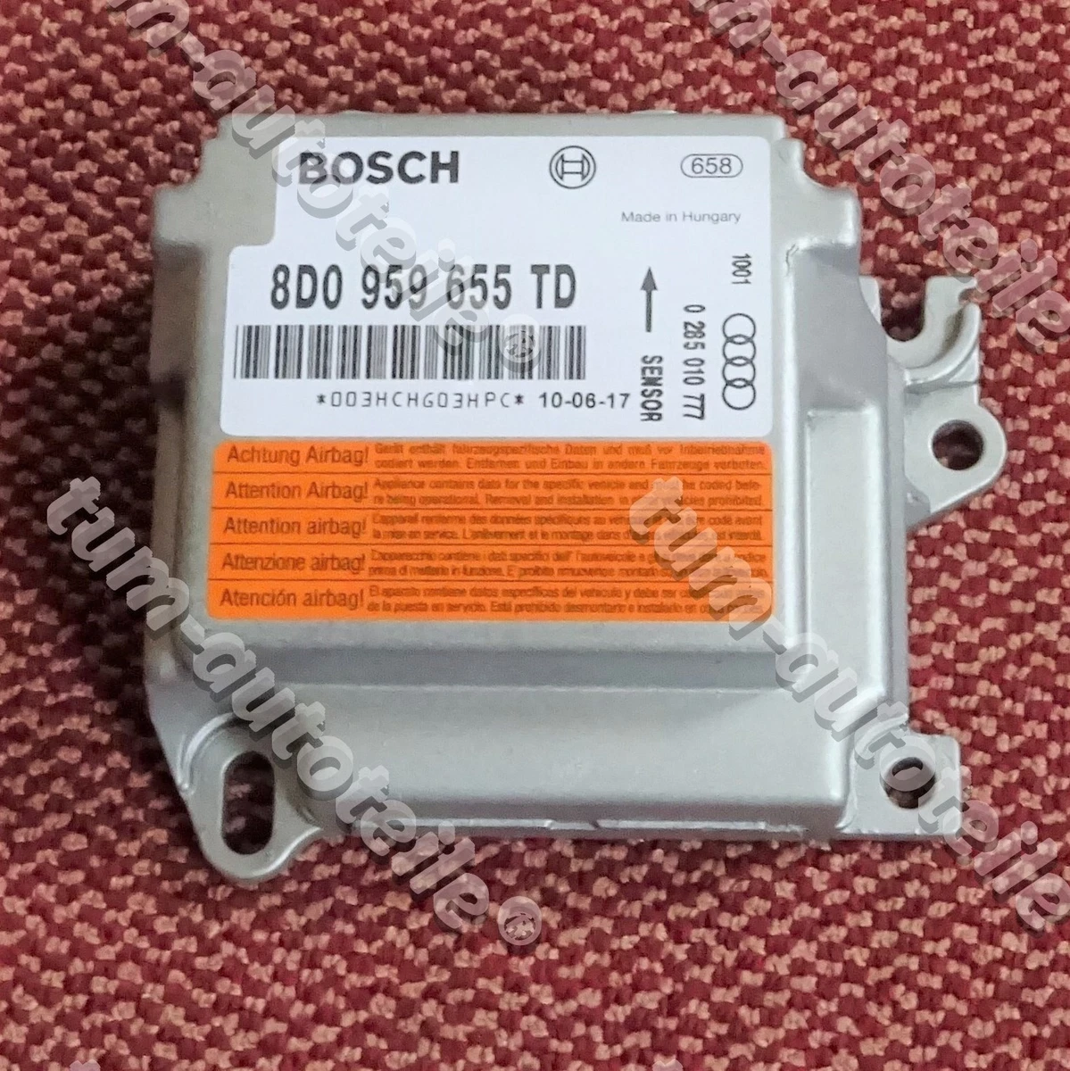 8D0959655TD / Audi A4 B5 / Airbag Steuergerät / 100% OK / tel 