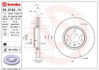 Brembo 2 Bremsscheiben Coated Disc Line BelüFtet 302 Mm (09.9162.11) |