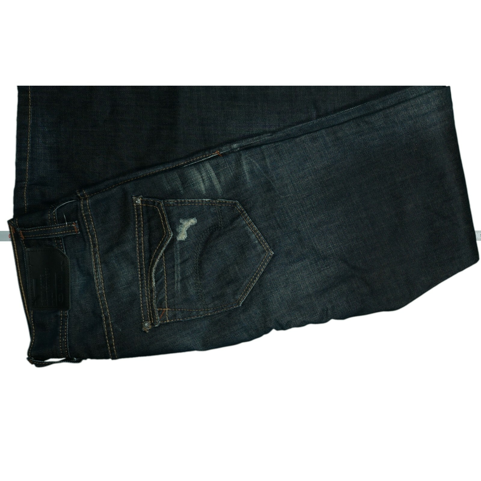 EDC by Esprit Crow mens jeans trousers straight W29 L34 used look destroyed blue New image 7