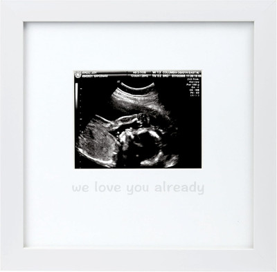 We Love You Already Sonogram Sentiment Frame, Baby Announcement, Gender Neutral
