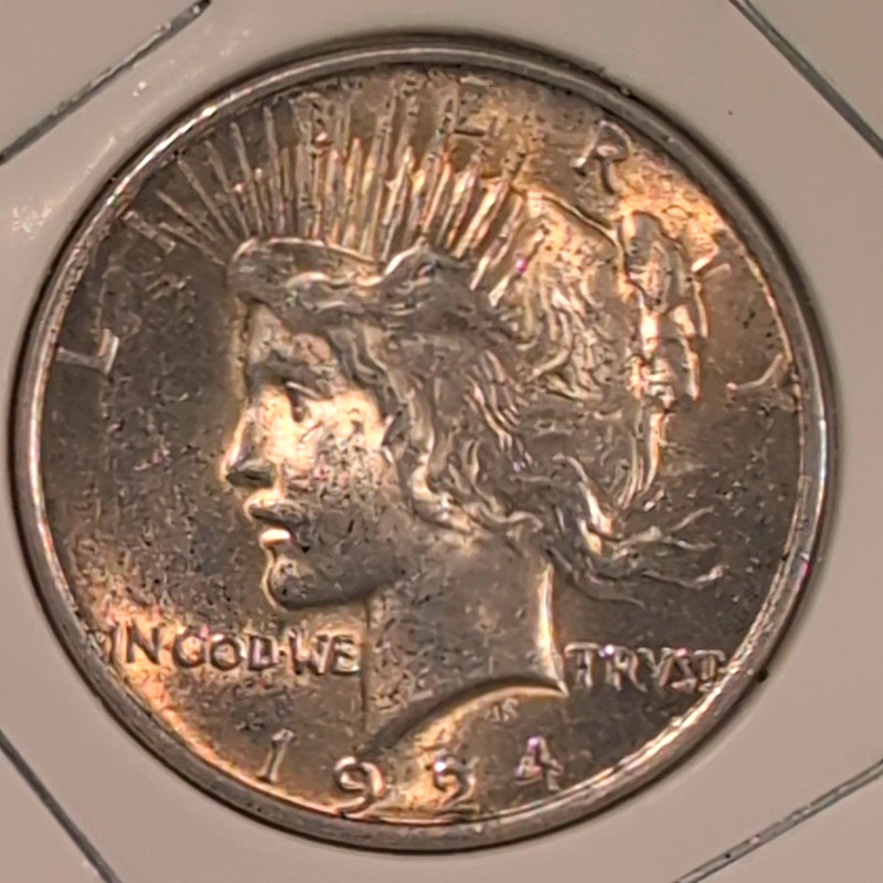 1924 Peace Silver Dollar $1 Philadelphia No Mint Mark Business Strike 90% Silver