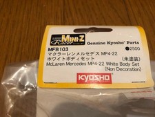 Kyosho Mini-Z Unpainted Body McLaren Mercedes MP4-22 White Body Set
