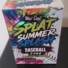 💥💥Wild Card Splat Summer Splash 2026 MLB Sealed Box 5 Cards 1 Autograph💥💥💥