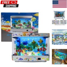 Fake Aquarium Lamp Moving Fish Night Light Relaxation Decorative Lamp