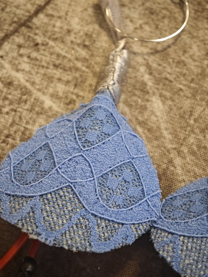 REDO Earrings Upcycled Denim Hoops Reclaimed Fashion Sustainable | eBay UK
