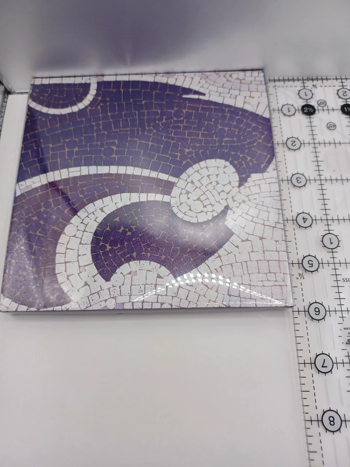 Kansas State Wildcats KSU Powercat Tina Blanck Mosaic Tile Print Wall Art NWT 6" - Image 3 of 4