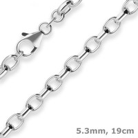 5,3Mm Armband Erbskette Silberarmband Armschmuck Aus 925 Silber 19Cm