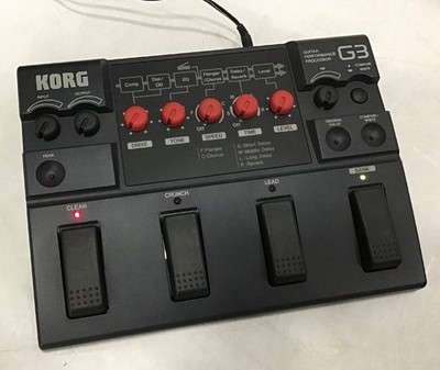 Korg G3 Guitar Multi-Effects Processor Pedal Black free shipping unit only