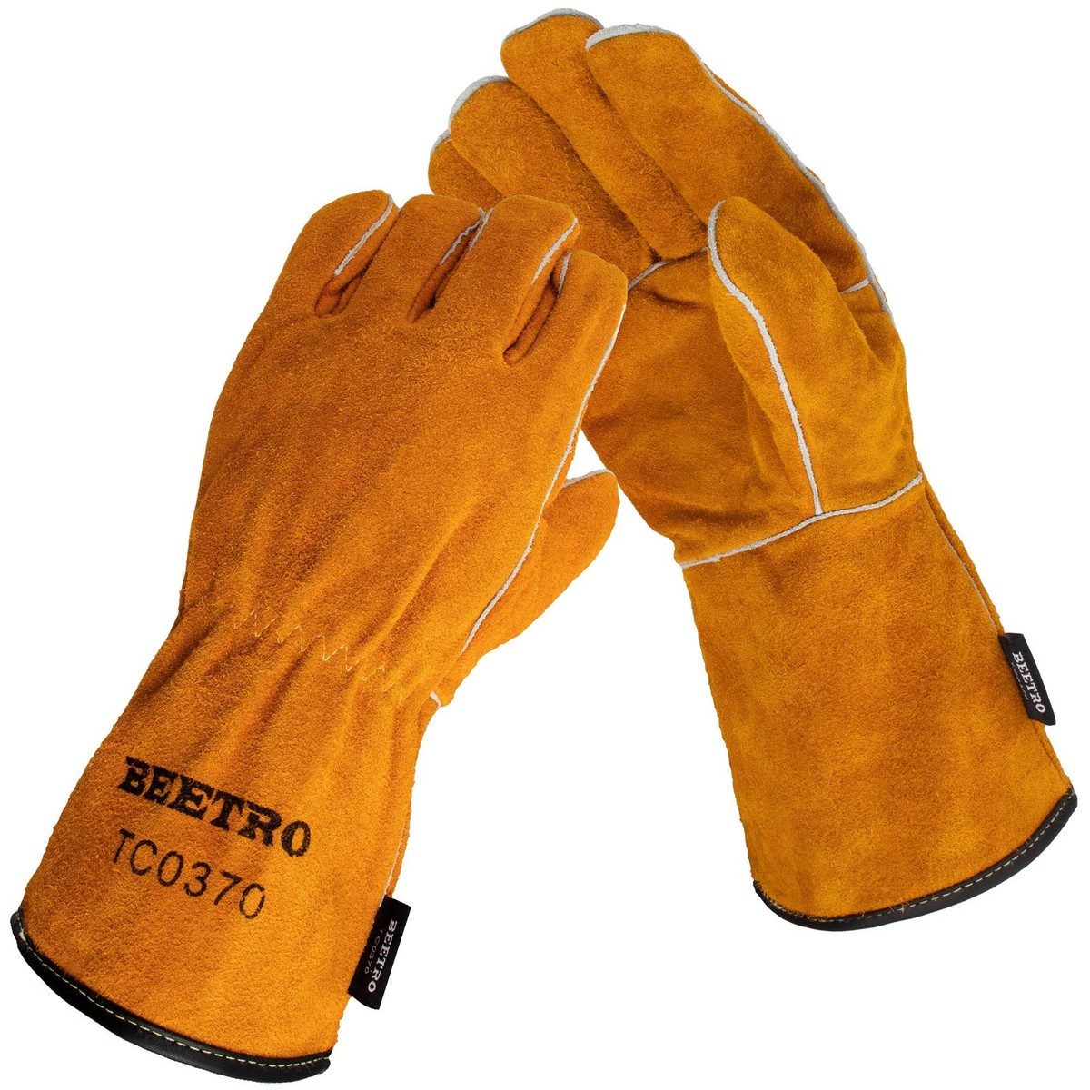 BEETRO Welding Gloves 1 Pair, Cow Leather Forge/Mig/Stick 1 pair