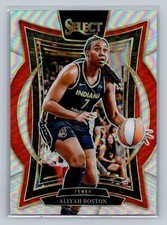 2025 Panini Select WNBA #64 Aliyah Boston Silver Prizms