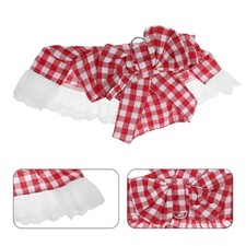 Red Plaid Skirt for Dog: Fashionable And Breathable Pet Clothes - Funny Dog