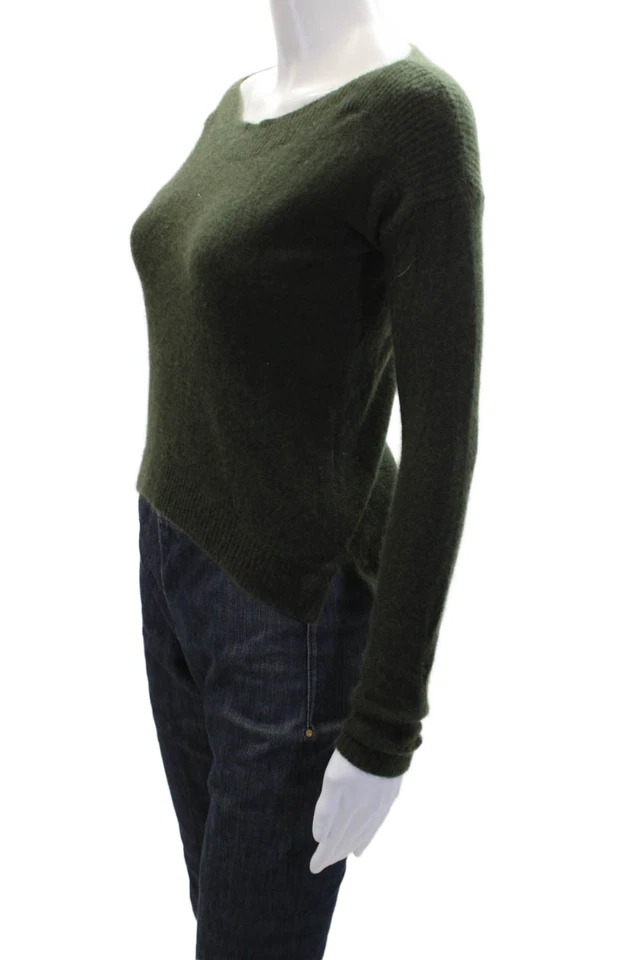 Suéter Line Mujer Manga Larga Cuello Redondo Cachemira Verde Talla Extra Pequeña Foto 2 de 4