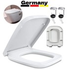 Eckig-Form Toilettendeckel WC Sitz Toilettensitz mit Absenkautomatik Softclose