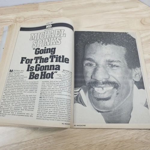 KO Magazine June 1981 Marvin Hagler  Cover w/ Eddie Mustafa Muhammad Poster - 画像9/12