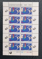 South African Stamps Miniature Sheet Celebrating United Nations 50 Years MNH 