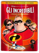 gli incredibili edizione speciale da collezione	2 dvd	disney pixar cartoni nuovo