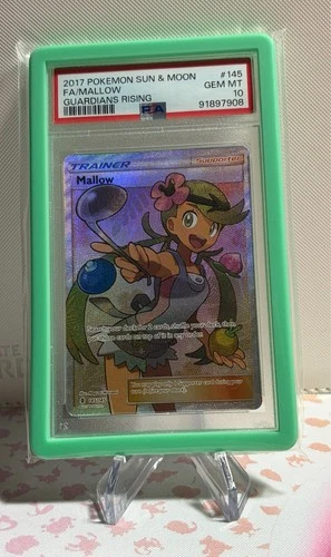 MALLOW - FULL ART #145 PSA 10 POKEMON SM GUARDIANS RISING 2017