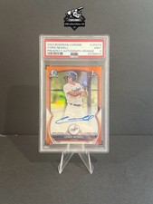 2023 Bowman Chrome Chris Newell 1st True Orange Auto 13/25 PSA 9 Dodgers