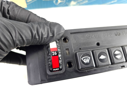 NOS Genuine Mercedes Benz W201 190E Heater Control Panel Assembly 2018300585 - Picture 4 of 6