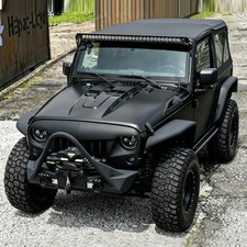 Hood Panel Vented Steel For 2007-2018 Jeep Wrangler Jk Jku - The Avenger Style