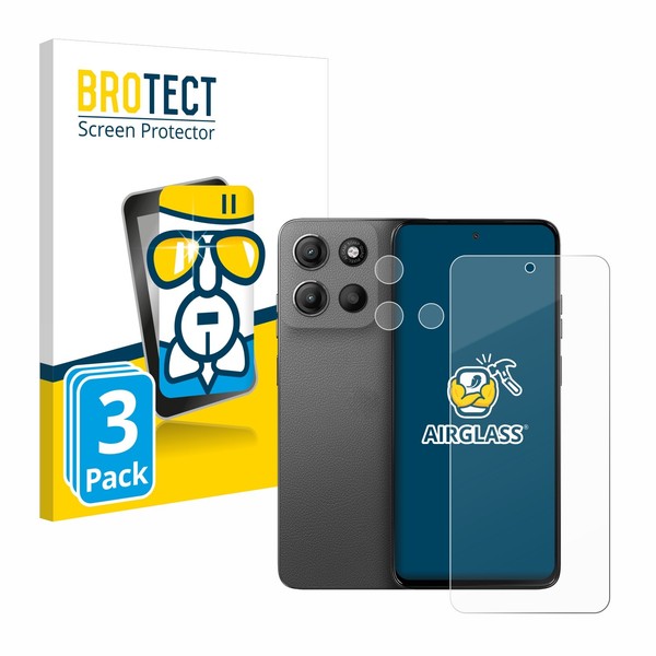 3X Panzerfolie Schutzglas Motorola Moto G15 Power (Display+Kamera) Displayschutz-image