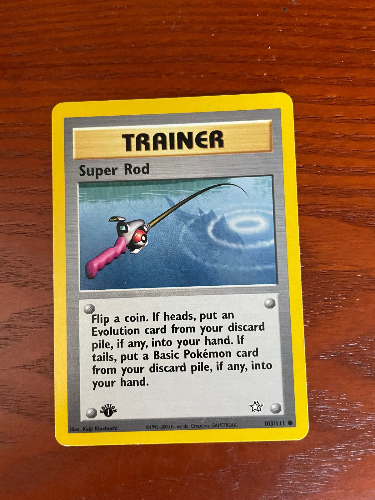 Pokemon Super Rod 103/111 1st  SINGLE USED EXCELLENT CONDITION SEE PHOTOS