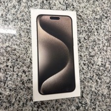 Original BOX for Apple iPhone 15 PRO MAX Natural Titanium w/ Sticker  Manuals