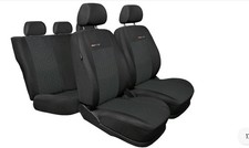 Sitzbezüge passend für VW Polo 9N / 9N3 ( Baujahr 2001-2009 ) Velours schwarz