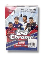 2022 Topps Chrome MLS Soccer Exclusive Sealed Blaster Box - 6 Pink X-Fractors