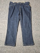 Duluth Trading Flex Ballroom Standard Fit Jeans Blue Straight Mens Size 36x34