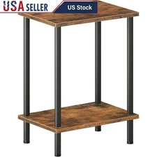 Industrial Side Table Minimalist End Table Living Room Bedroom Small Spaces New
