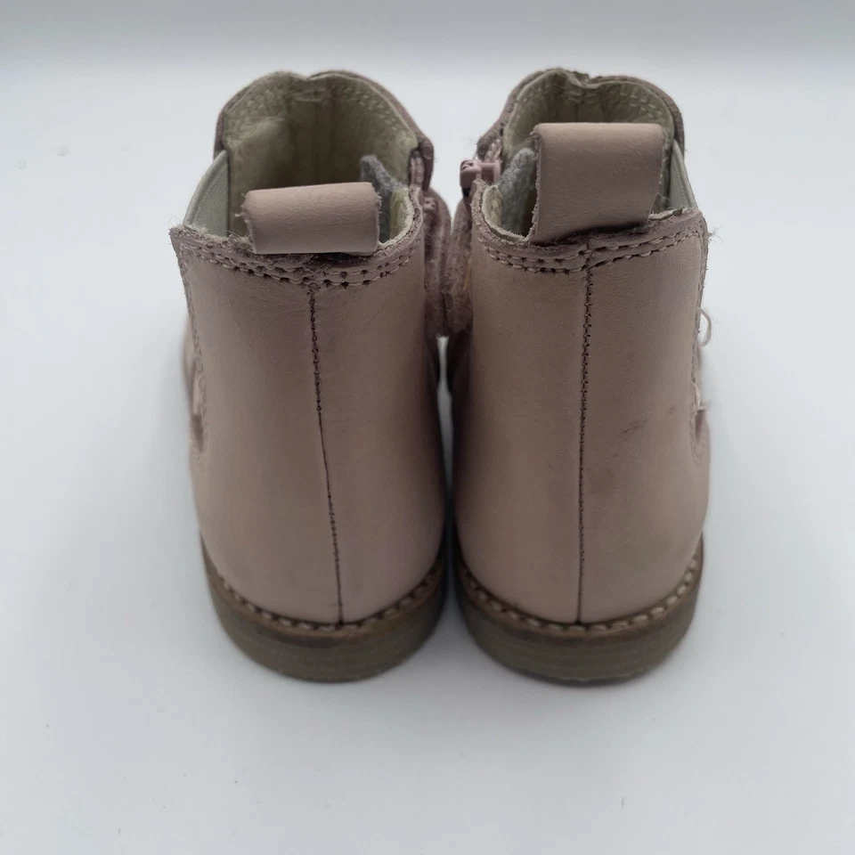 Botas Chelsea Jamie Kay Talla 6 Rosa Cuero Niñas Pequeñas Cierre de Cremallera Fácil de Usar Usadas en Excelente Condición Foto 4 de 4