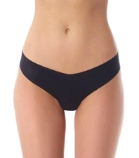 Commando Cotton Thong Underwear Black